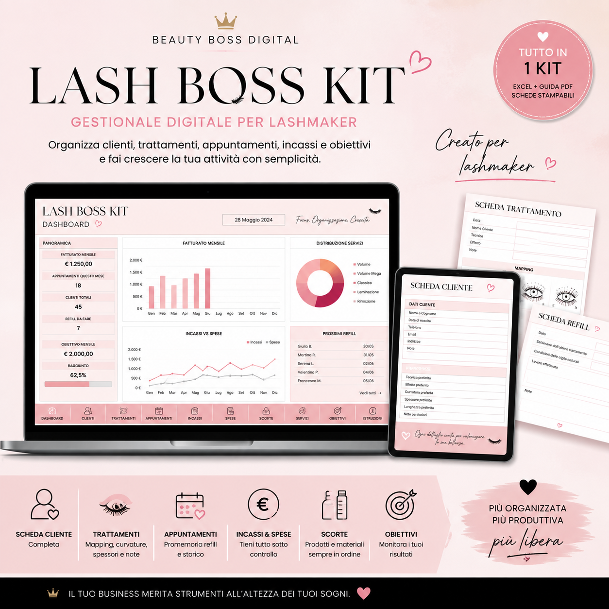 Lash Boss Kit – Gestionale Digitale per Lashmaker
